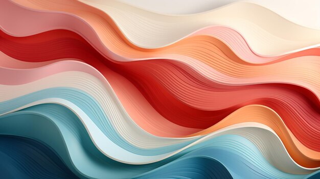 Whimsical Waves Landscape Pattern Desig