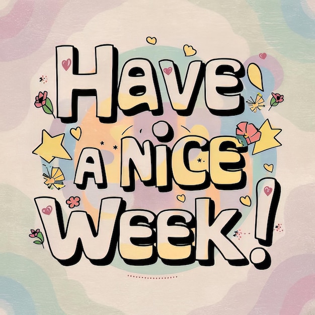 Whimsical Week Speelse typografie met retro charme