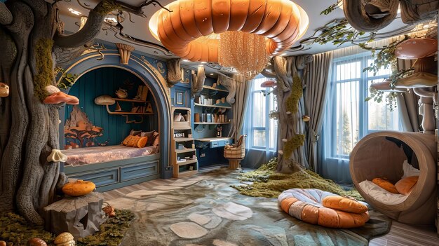 Photo whimsical wonder room concept