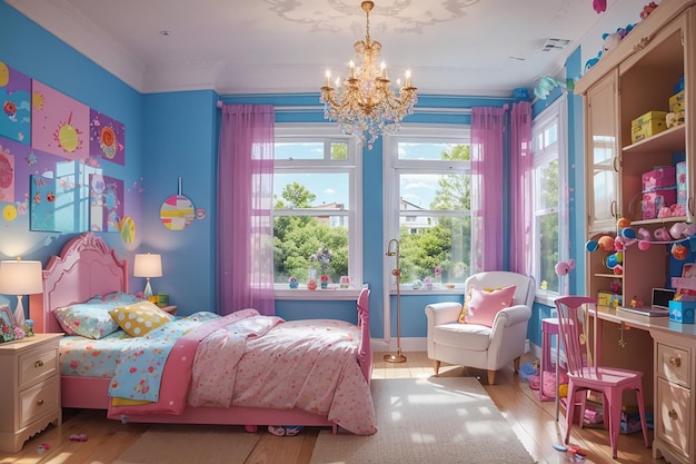 Whimsical Wonderland Kids Bedroom Playful Design