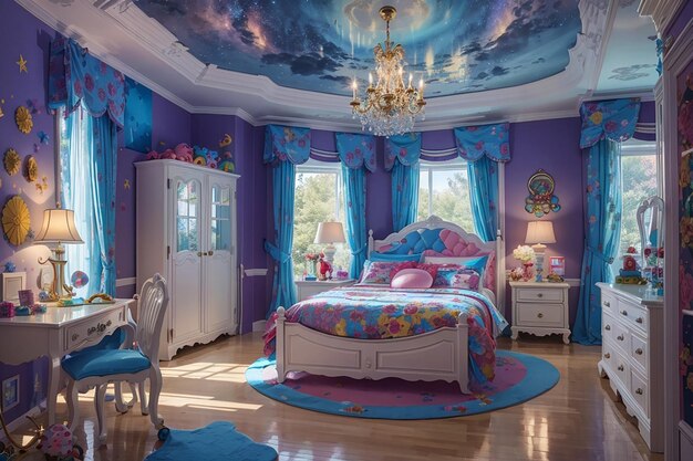 Whimsical Wonderland Kids Bedroom Playful Design