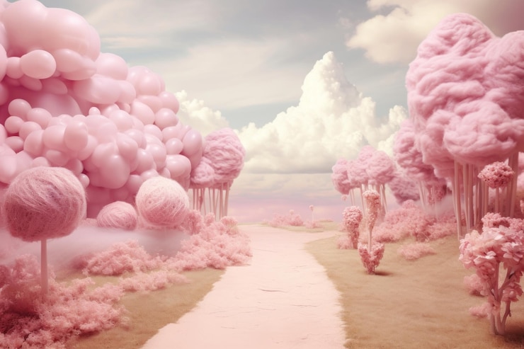 Photo whimsical wonderland landscape outdoors nature