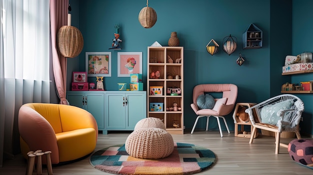 Whimsical Wonderland A Playful and Imaginative Children's Room Design