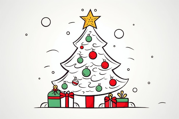 Whimsy in Lines Kids' Christmas Tree Coloring Setjpg