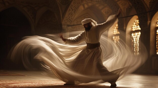 whirling dervish performing