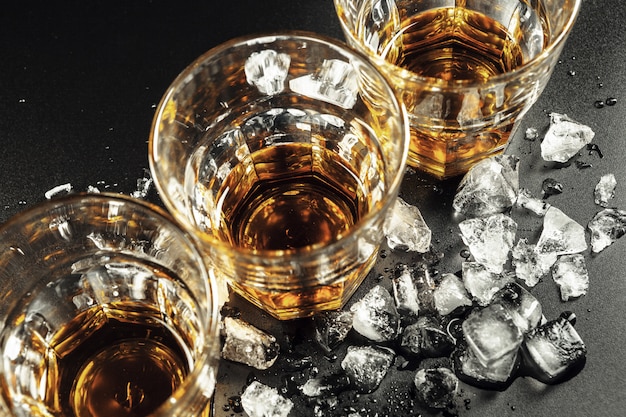 whiskey and ice