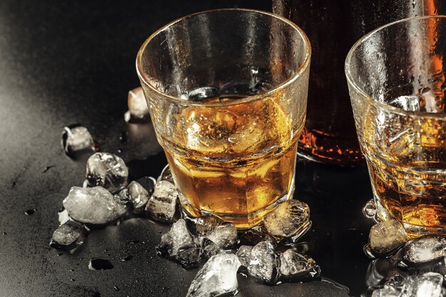 whiskey and ice