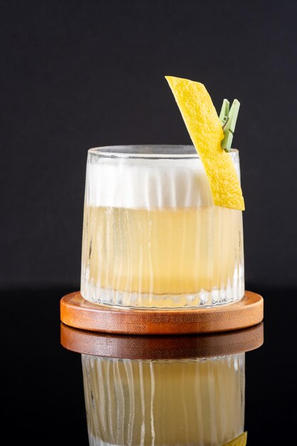 Whiskey sour cocktail