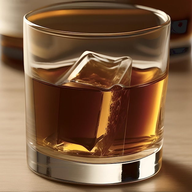 Whiskey with ice