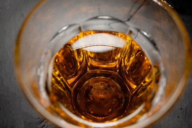 Whisky of cognac in glas