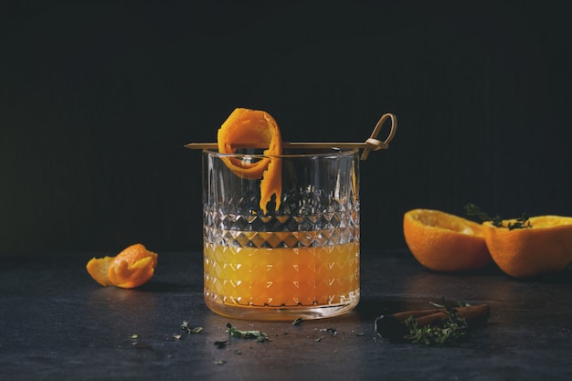 Whisky oranje cocktail
