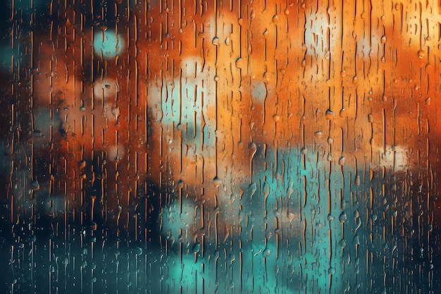 Whispering Drops Abstract Rain Generative AI