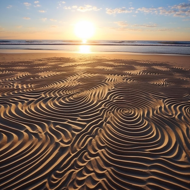 Whispering Sands Captivating Patterns Etched by the Wind