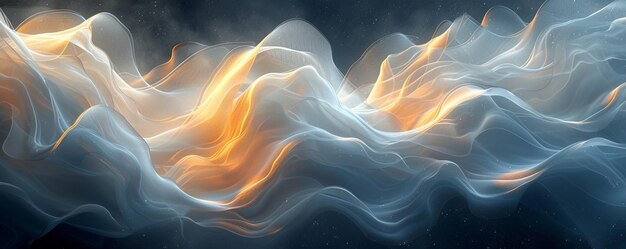 Whispering Winds Abstract Shapes Fluid Motion Wallpaper