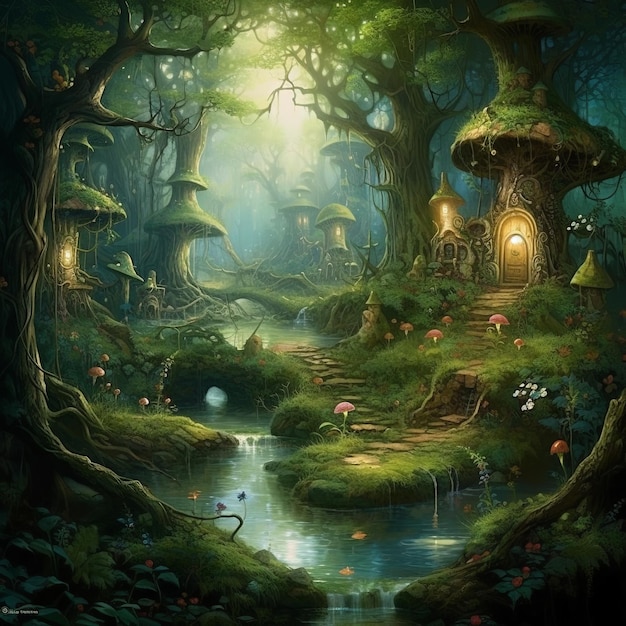 Whispers of Enchantment The Inhabited Enchanted Forest Revealed