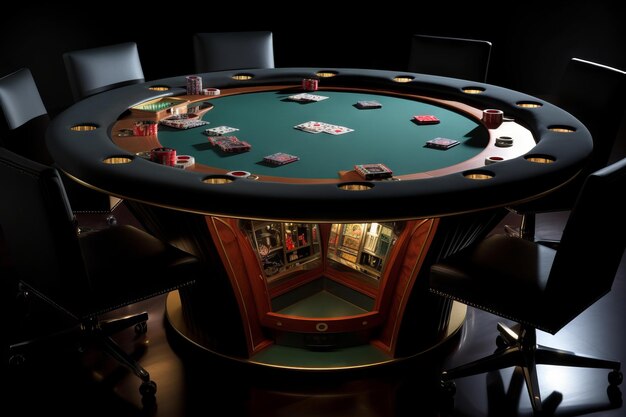 Whispers of Fortune An Intimate Gathering at the Poker Table Generative AI