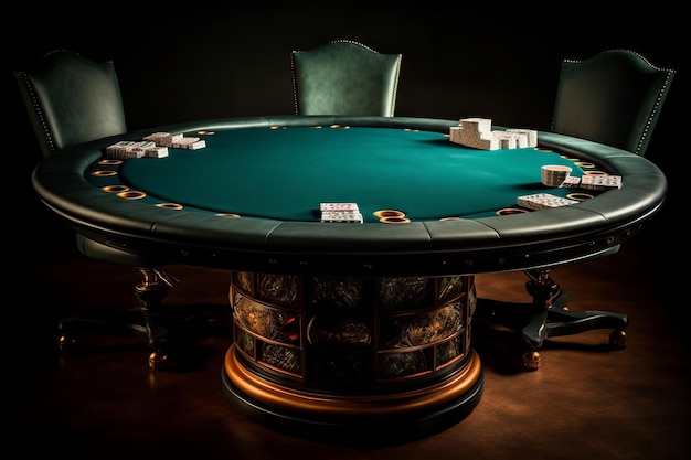 Whispers of Fortune An Intimate Gathering at the Poker Table Generative AI