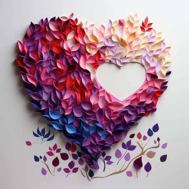 Whispers of Love A Romantic Hearth in Eiko Ojala Style on a Clean White Background