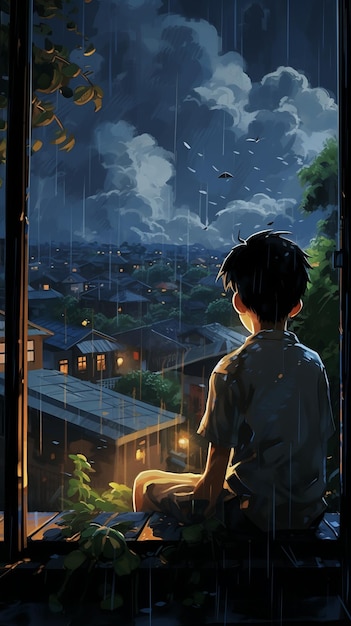 Photo whispers of rain a tale of an indonesian boy's anime journey