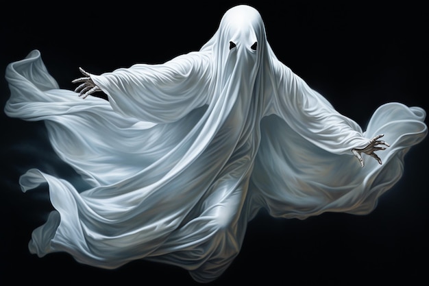 Whispers of the Unseen A Halloween Ghost Created with Generative AI