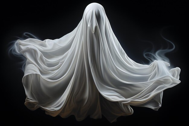 Photo whispers of the unseen a halloween ghost created with generative ai