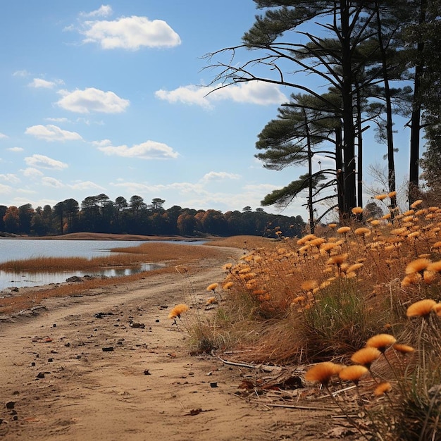 Whispers in the Wind Autumn Landscape Photo