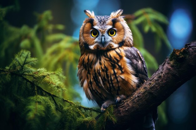 Whispers of Wisdom Owl on the Tree Generative AI
