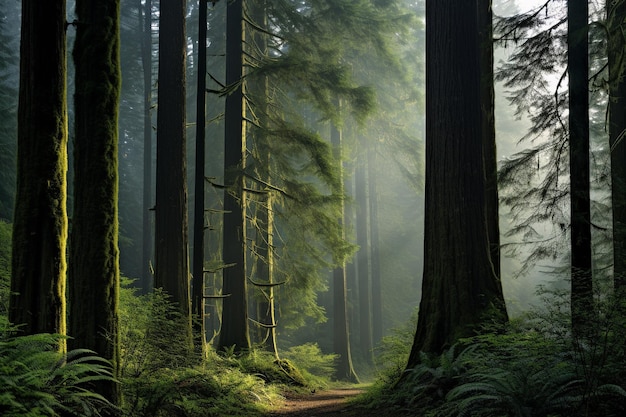 Whispers of the Woods Misty Mornings in the Pacific Northwest