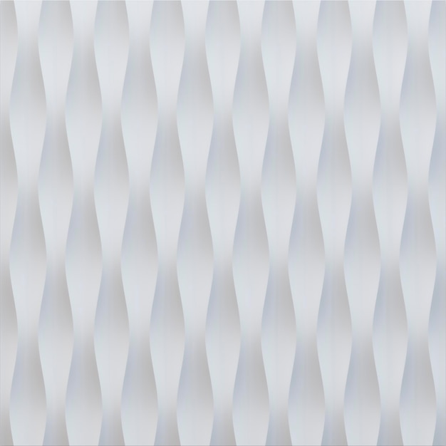 White 3d background textures of abstract waves Seamless pattern 3d render