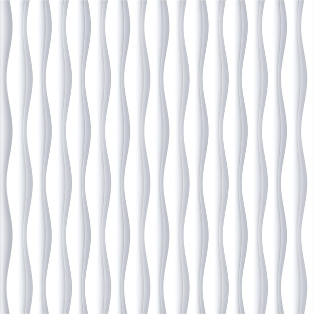 White 3d background textures of abstract waves Seamless pattern 3d render