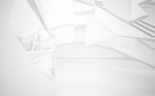 Photo a white 3d image of a staircase with the words'the word'on the bottom right.