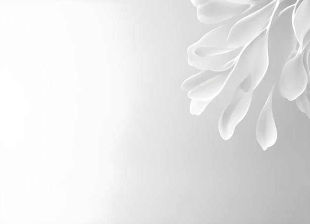 Photo white 3d shapes background