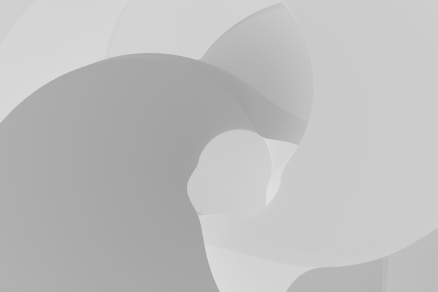 white 3d simple shape background