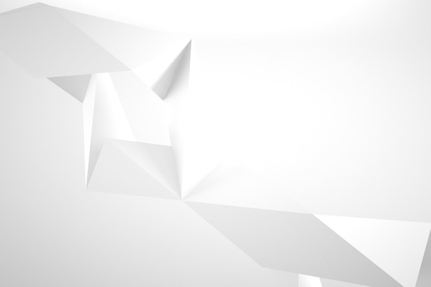 White 3d simple shape background