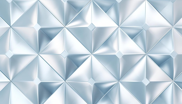 White 3d triangle geometric background Generative Ai