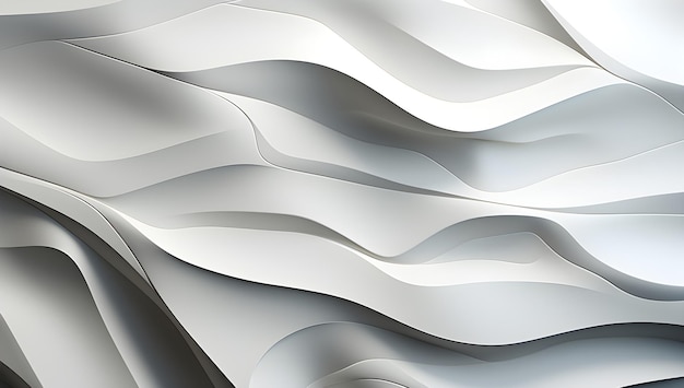 white abstract 3d background with abstract shapes