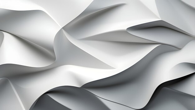 white abstract 3d background with abstract shapes