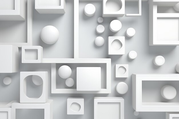 Белый абстрактный фон на 3D-дизайне