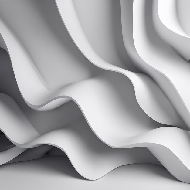 White abstract background 3d illustration 3d rendering