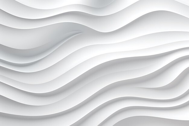 White abstract background in 3d paper style