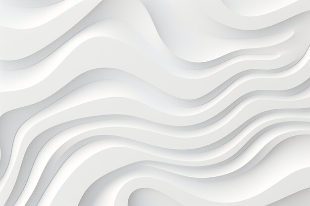 White abstract background in 3d paper style