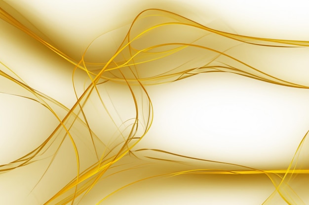 white abstract background of golden smooth lines