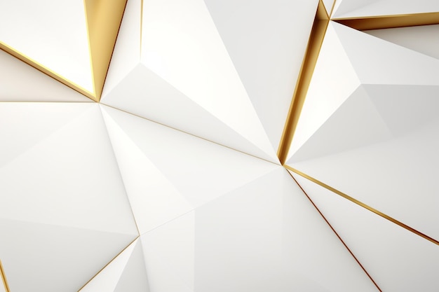 Photo white abstract background with golden lines