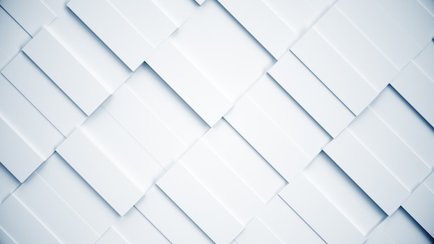 White abstract structure of rectangles