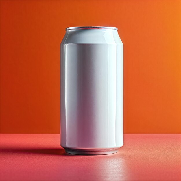 White aluminum soda can mockup template carbonated drink can mock up