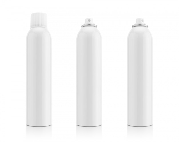 White aluminum spray bottles