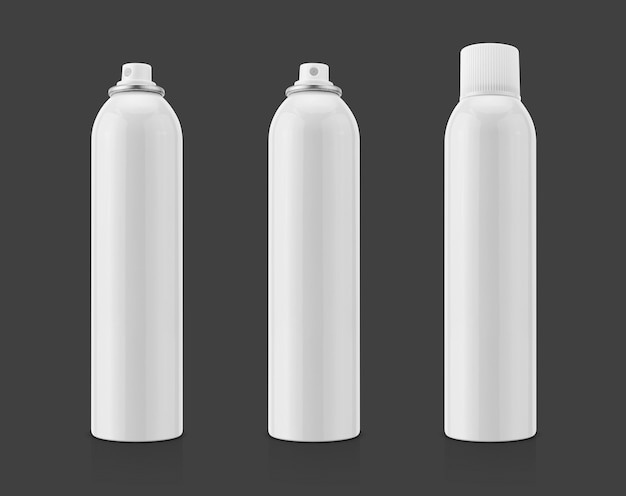 White aluminum spray bottles