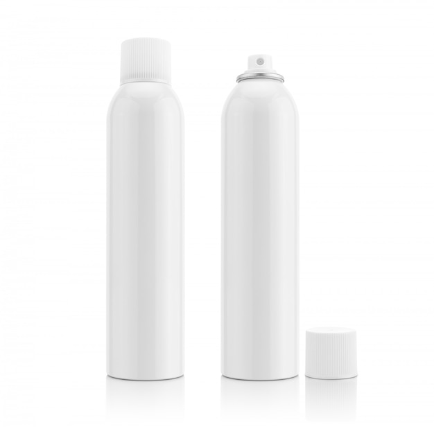 Photo white aluminum spray bottles