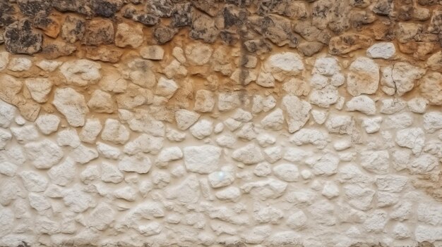 写真 白と茶色の粗い粒石またはコンクリート漆喰 ai 生成