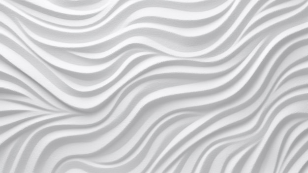 Фото Белый фон 3d визуализация волны формы фон текстура чистый белый фон изображения jpg